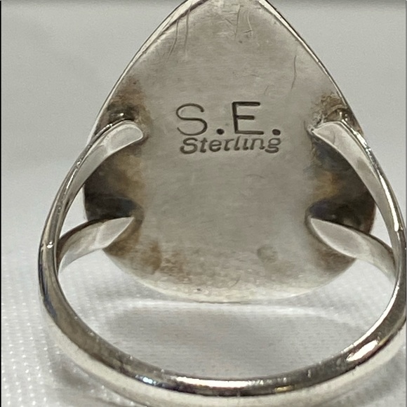 Navajo made Teardrop ring - Picture 2 of 8